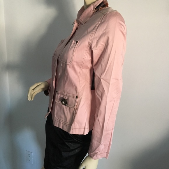 Due Per Due pink utility jacket with pockets Petite size - Picture 4 of 8